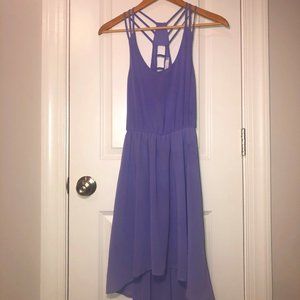 Lush Lavender Spring Dress with Cut Out Straps